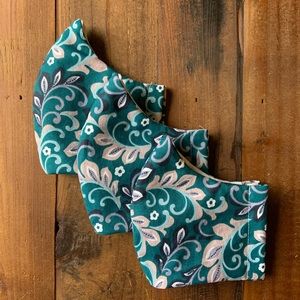 SET OF 3 Cotton Face Masks with Filter, NO straps